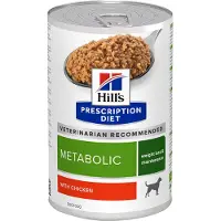 Hill's Pet Nutrition vådfoder på tilbud: 24 + 12 dåser gratis! - Metabolic Weight Management Kylling (24 x 370 g + 12 dåser gratis!)
