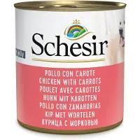 Schesir Hundevådfoder 6 x 285 g - Kylling & Gulerod