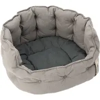 Zooplus Exclusive Cozy ecoLIFE Hundeseng, grå - L 80 x B 72 x H 31 cm