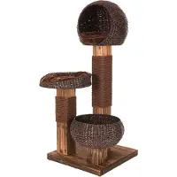 Zooplus Exclusive Kradsetræ Burned Wood - Brun