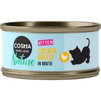 Cosma Økonomipakke: 24 x 70 g Nature Kitten - NYT: Tun & Aloe vera