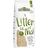 Greenwoods Plant Fibre: Plantebaseret klumpende trægrus - Økonomipakke: 2 x 30 l