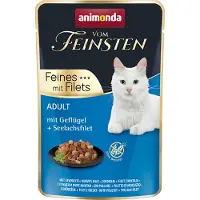 Animonda Vom Feinsten Adult portionspose 18 x 85 g - Fjerkræ + Sejfilet