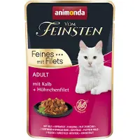 Animonda Vom Feinsten Adult portionspose 18 x 85 g - Kalv + Kyllingefilet