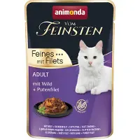 Animonda Vom Feinsten Adult portionspose 18 x 85 g - Vildt + Kalkunfilet