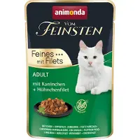 Animonda Vom Feinsten Økonomipakke: 36 x 85 g portionspose - Kanin + Kyllingefilet