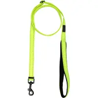 Rukka Bliss Neon Hundesnor, gul - Str. L: 200 cm lang, 25 mm bred