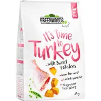 Greenwoods Adult Kalkun - Økonomipakke: 3 x 3 kg