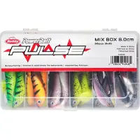 Berkley Pulse Shad Mix Box Blødt Agn 80 Mm 36 Enheder