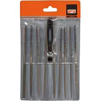 Bahco 2-471-16-1-0, Filsæt, Flad fil, Halv-rund fil, Knivkant fil, Rund fil, Firkantet fil, Trekantet fil, Glat snit, 95 g, 160 mm
