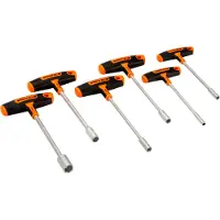 Bahco T-hex Socket Wrench Set 5-13 Mm Håndtag 6 Enheder