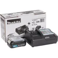 Makita batteri og lader, 1 x 12 V/2,0 Ah