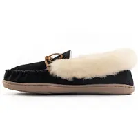 Minnetonka Mokassin 'Alpinsheepskin' creme / lysebrun / sort