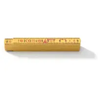 Hultafors Tommestok 1m 10led gul, fremstillet i glasfiberforstærket polyamid,13mm bred, med mm på begge sider