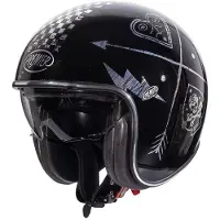 Premier Helmets Vintage Evo Nx Silver Chromed åben Hjelm