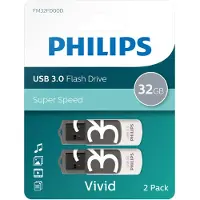 Philips FM32FD00D Vivid Edition 3.0 - USB flashdrive - 32 GB - USB 3.0 (pakke med 2)