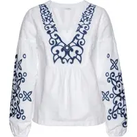 LASCANA Bluse blå / hvid