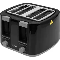 LUND brødrister 1300-1500 W sort