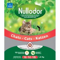 Nullodor silikatstrøelse - Sparpaket: 2 x 15 kg