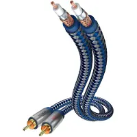 Inakustik in-akustik Premium Audio - Audiokabel - XLR han til XLR hun - 75 cm - dobbelt afskærmet - blå, sølv - solid