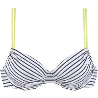 Venice beach Bikinioverdel gul / sort / hvid