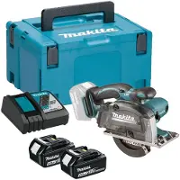Makita DCS552RTJ, Metal, Sort, Mintfarve, Børstefri, 13,6 cm, 3600 rpm, 5,05 cm