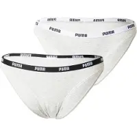 Puma Bikini Underwear Women (2-Pack), Clothing, Grey/Grey, 1