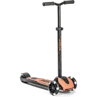 Scoot & Ride Highway Kick 5 - LED - Peach - - OneSize - Løbehjul