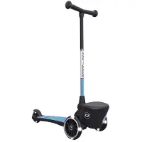 Scoot & Ride Highway Kick 2 - Reflective Steel - - OneSize - Løbehjul