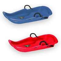 PLASTKON Twister Bobslæde / Kælk med håndbremser, Blå