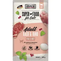 Mac'S Økonomipakke: 24 x 100 g Cat portionspose - Kalv & Okse