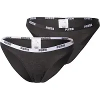 Puma Bikini Underwear Women (2-Pack), Clothing, Black, 1