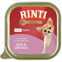 Rinti | Gold Mini | Bakke 100g - Kylling med gås 100g