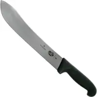 Victorinox V-5.74 03.25 Fibrox slagterkniv, sort, 25 cm (V-5.74 03.25)