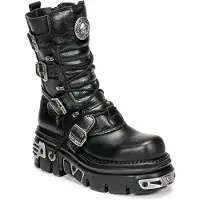 New rock Snørestøvler 'M-373-S4' sort