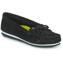 Minnetonka Mokassin 'Kilty plus' sort / hvid