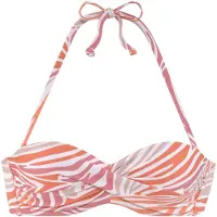 Sunseeker Bikinioverdel nude / orange / gammelrosa / hvid