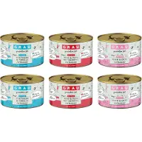 Grau Kitten Mix 3 varianter dåse 6 x 200 g - 6 x 200 g