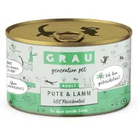 Grau Adult kornfri dåser 12 x 200 g - Kalkun & Lam