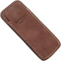 Lionsteel Vertical leather sheath with clip, brun