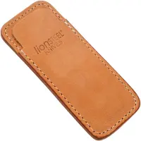 Lionsteel Vertical leather sheath with clip, sand