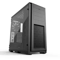 Phanteks Enthoo Pro Tempered Glass - Tower - udvidet ATX - sidepanel med vindue (hærdet glas) - ingen strømforsyning - sort satin - USB/Lyd