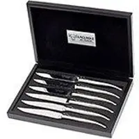 Laguiole En Aubrac steak knife set 6-pcs polished stainless steel