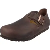 Birkenstock Træsko 'LONDON OILED LEATHER HABANA' brun