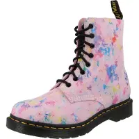 Dr. Martens Støvler - 1460 Pascal - Pink Rainbow Burst Suede - - 38 - Støvler