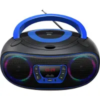 Denver TCL-212BT - Blue - Boombox - CD - FM - USB - Bluetooth
