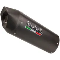 Gpr Exhaust Systems Furore Evo4 Nero Honda X-adv 750 21-22 Ref:e5.h.262.fne5 Oval Lyddæmper Typegodkendt