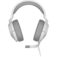 Corsair Gaming HS55 SURROUND - Headset - fuld størrelse - kablet - 3,5 mm jackstik - hvid