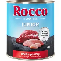 Rocco Økonomipakke Junior 24 x 800 g - Okse + kalcium