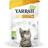 Yarrah Økonomipakke: 28 x 85 g Øko Fileter i Sauce portionspose - Øko-Kylling